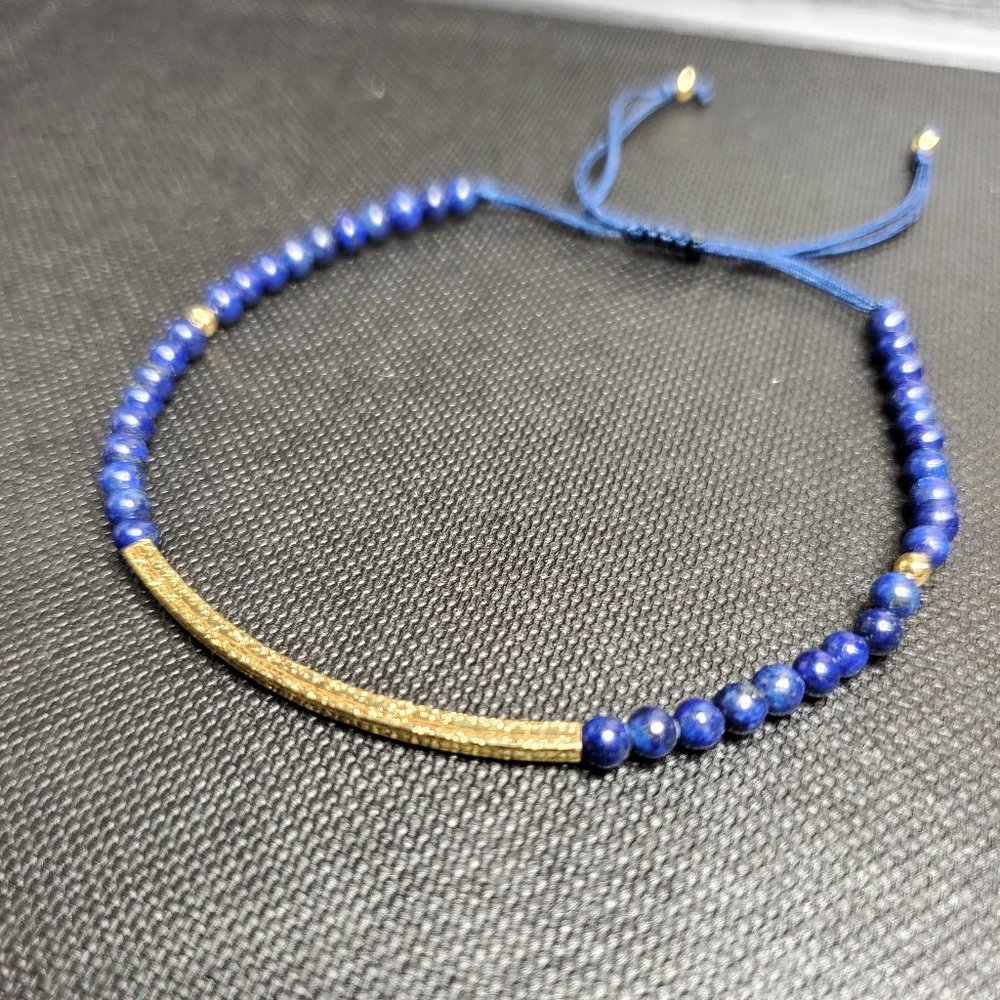 Handcrafted Blue Lapis adjustable Bracelet